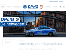 Tablet Screenshot of dpolg-hh.de